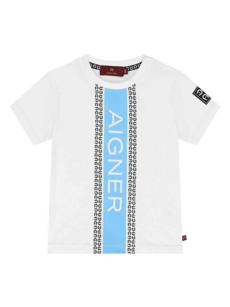 Aigner Kids logo-print T-shirt - White von Aigner Kids