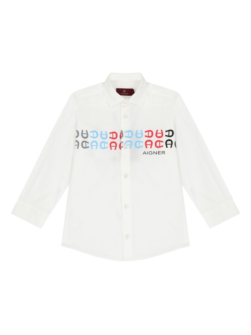 Aigner Kids logo-print cotton shirt - White von Aigner Kids