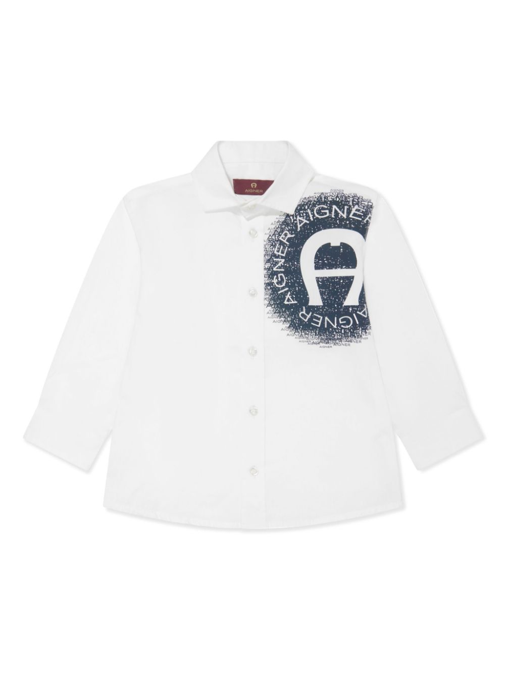 Aigner Kids logo-print cotton shirt - White von Aigner Kids