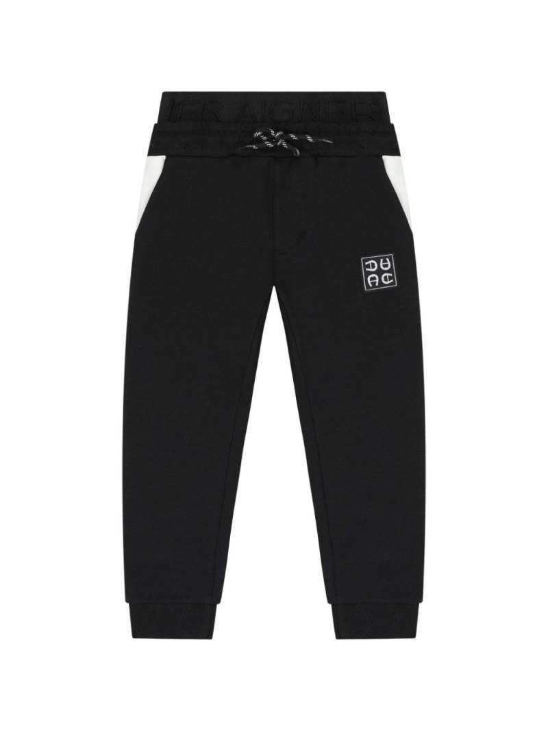 Aigner Kids logo-print joggers - Black von Aigner Kids