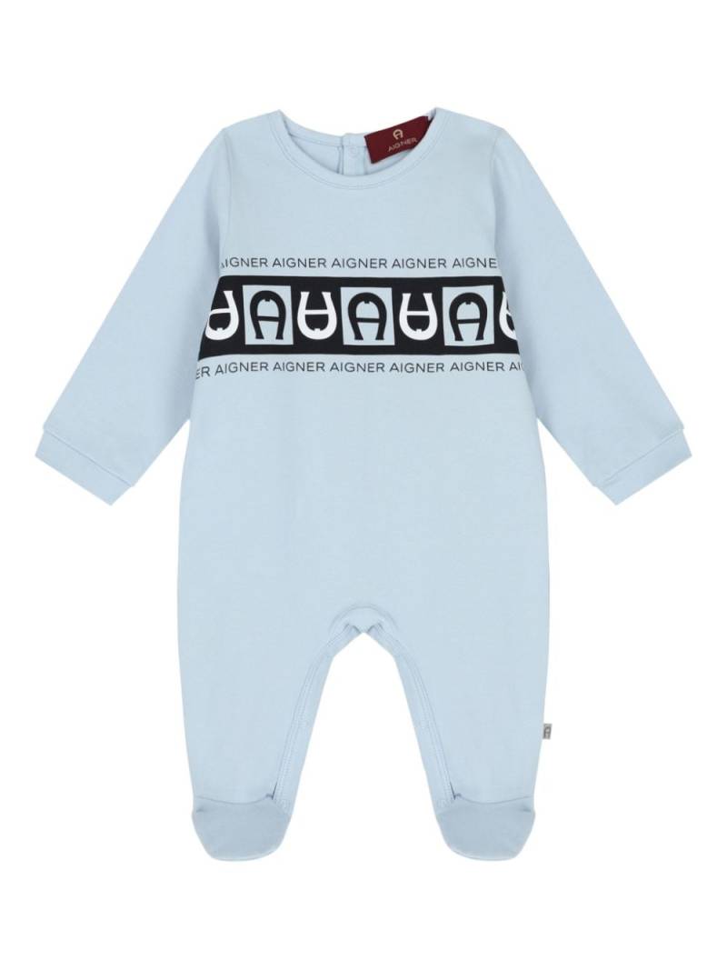 Aigner Kids logo-print pajamas - Blue von Aigner Kids