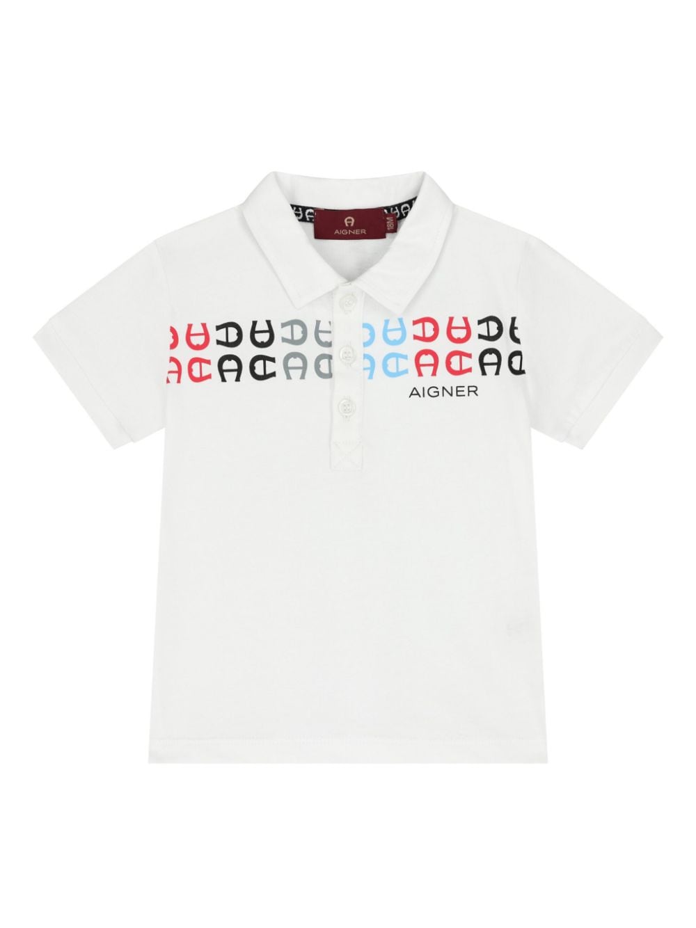 Aigner Kids logo-print polo shirt - White von Aigner Kids