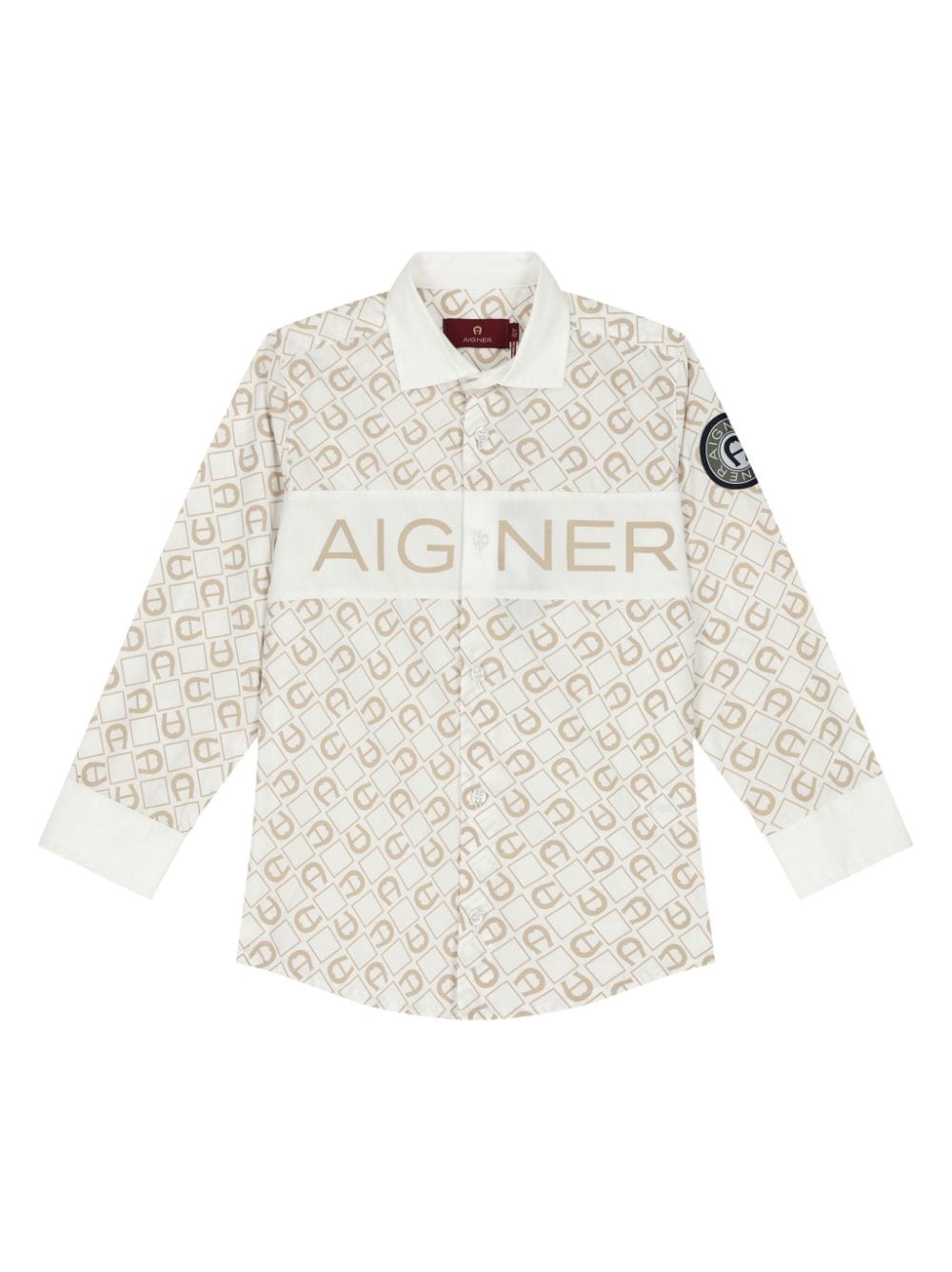 Aigner Kids logo-print shirt - White von Aigner Kids