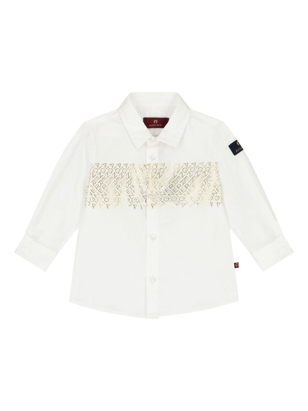 Aigner Kids logo-print shirt - White von Aigner Kids