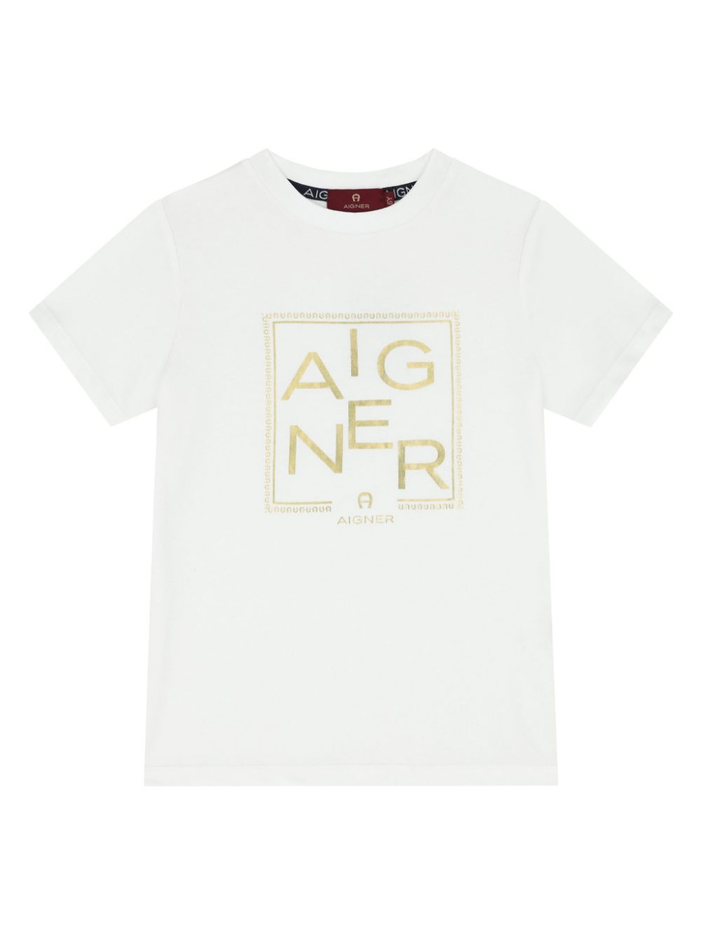 Aigner Kids printed cotton T-shirt - White von Aigner Kids