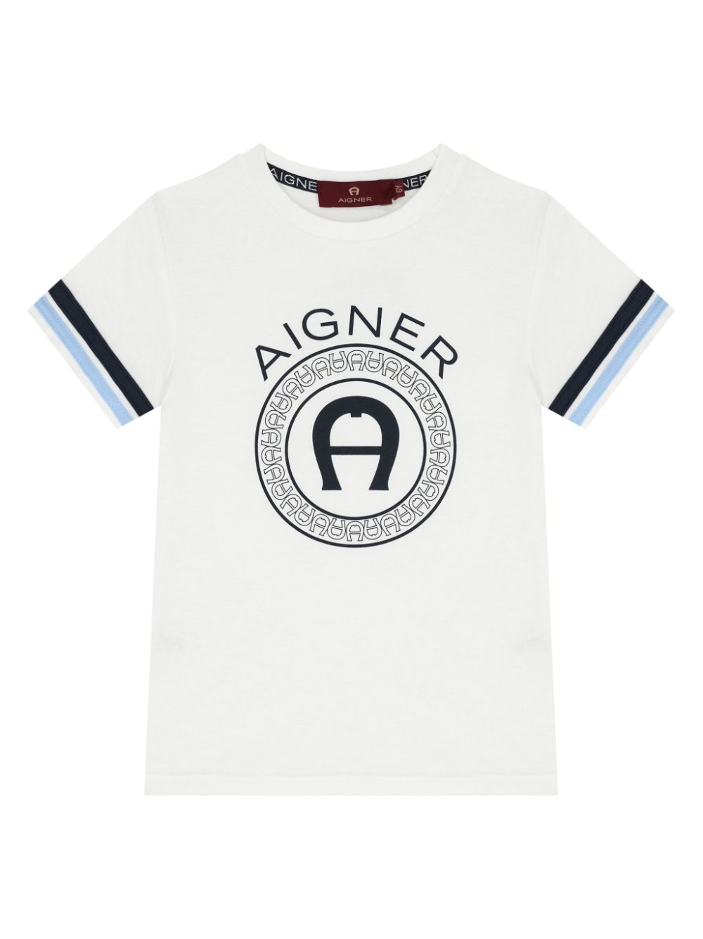 Aigner Kids printed cotton T-shirt - White von Aigner Kids