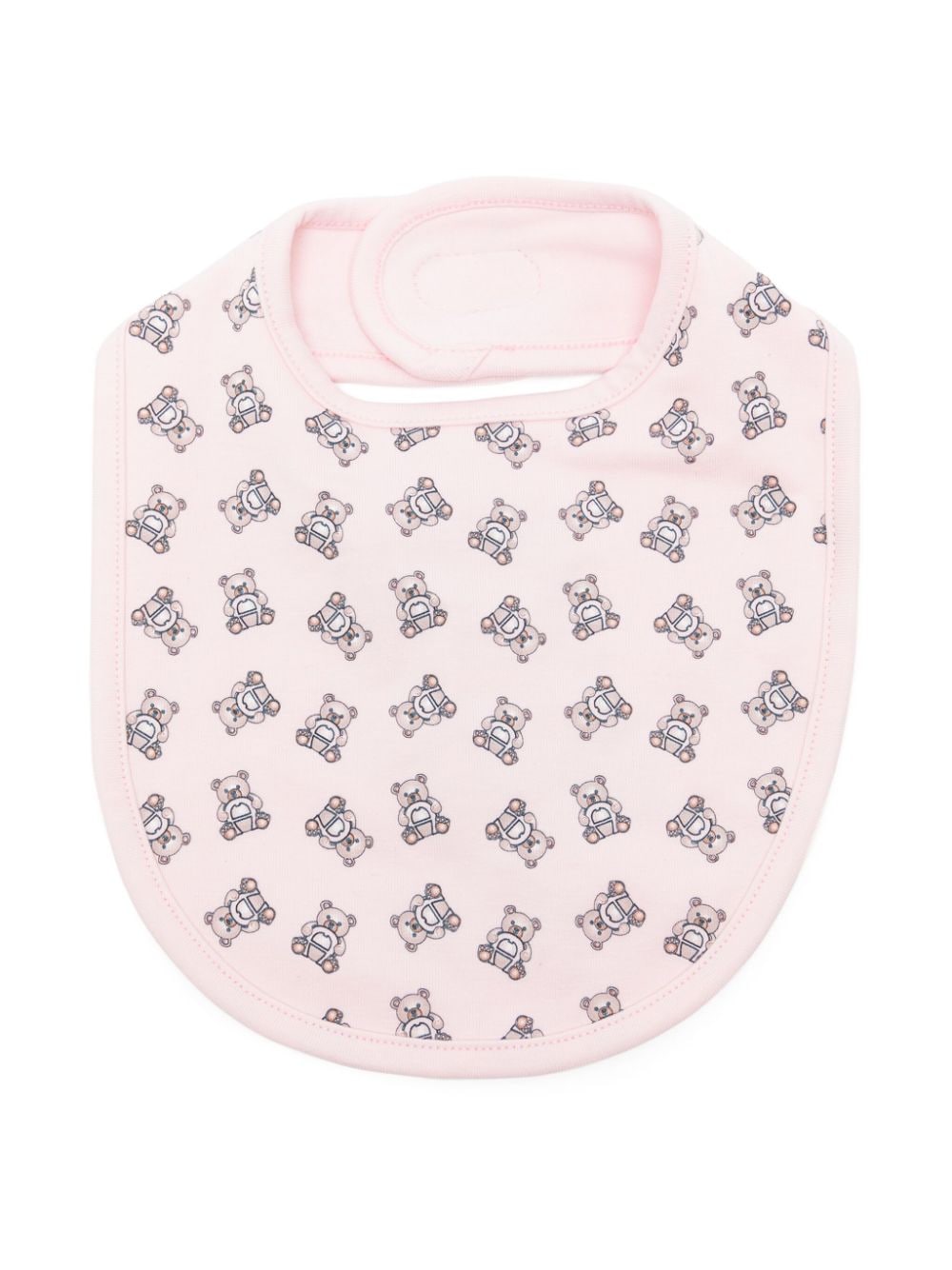 Aigner Kids teddy-bear print jersey bib - Pink von Aigner Kids