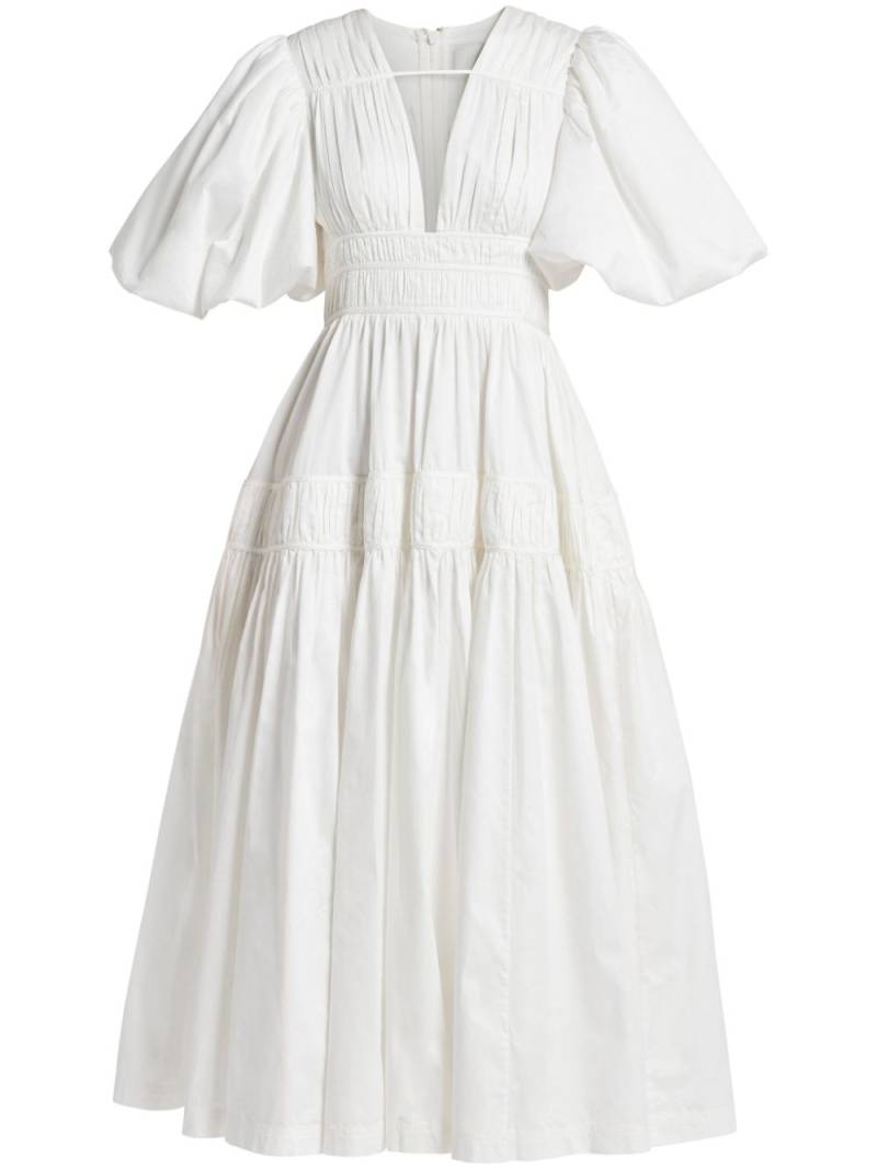 Aje Fallingwater midi dress - White von Aje