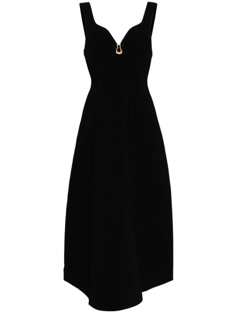 Aje Marisole knitted midi dress - Black von Aje