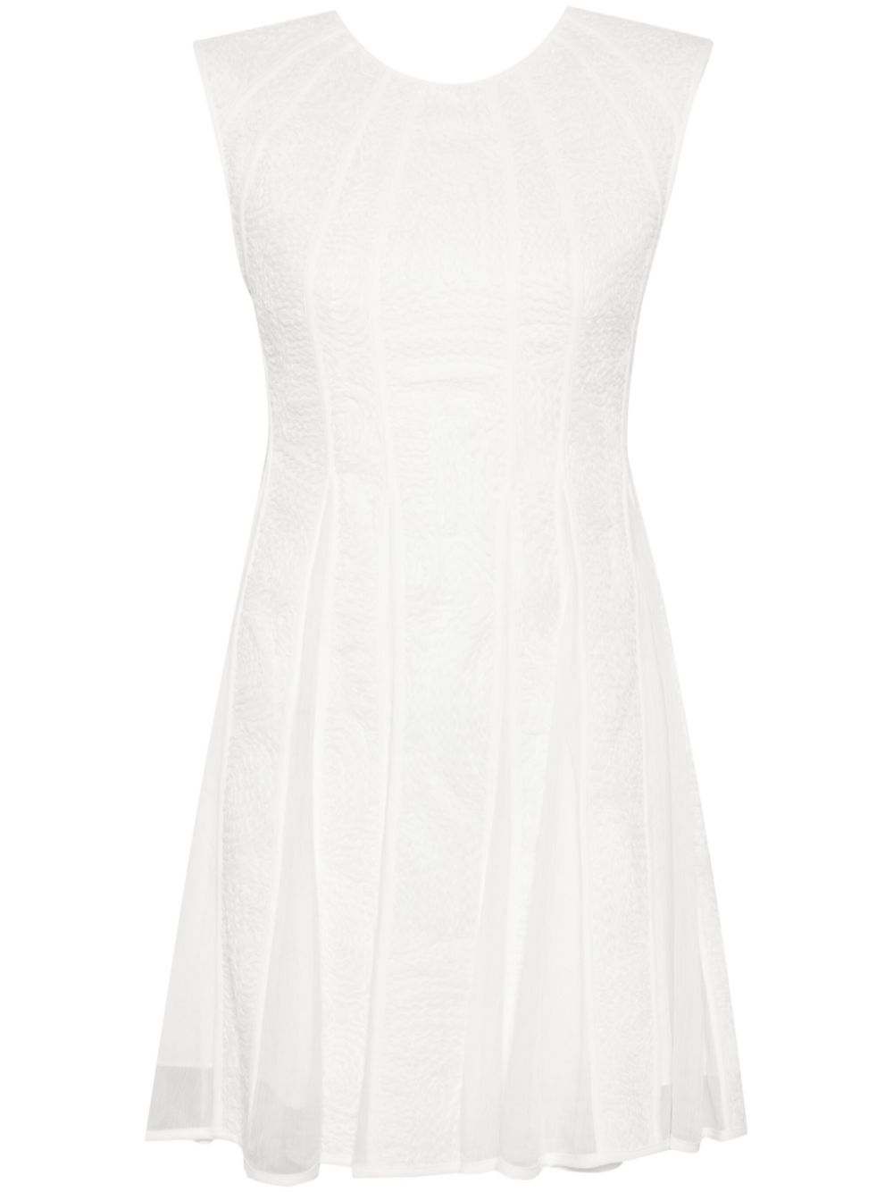 Aje Soleil jacquard flared minidress - White von Aje