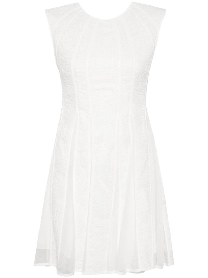 Aje Soleil jacquard flared minidress - White von Aje