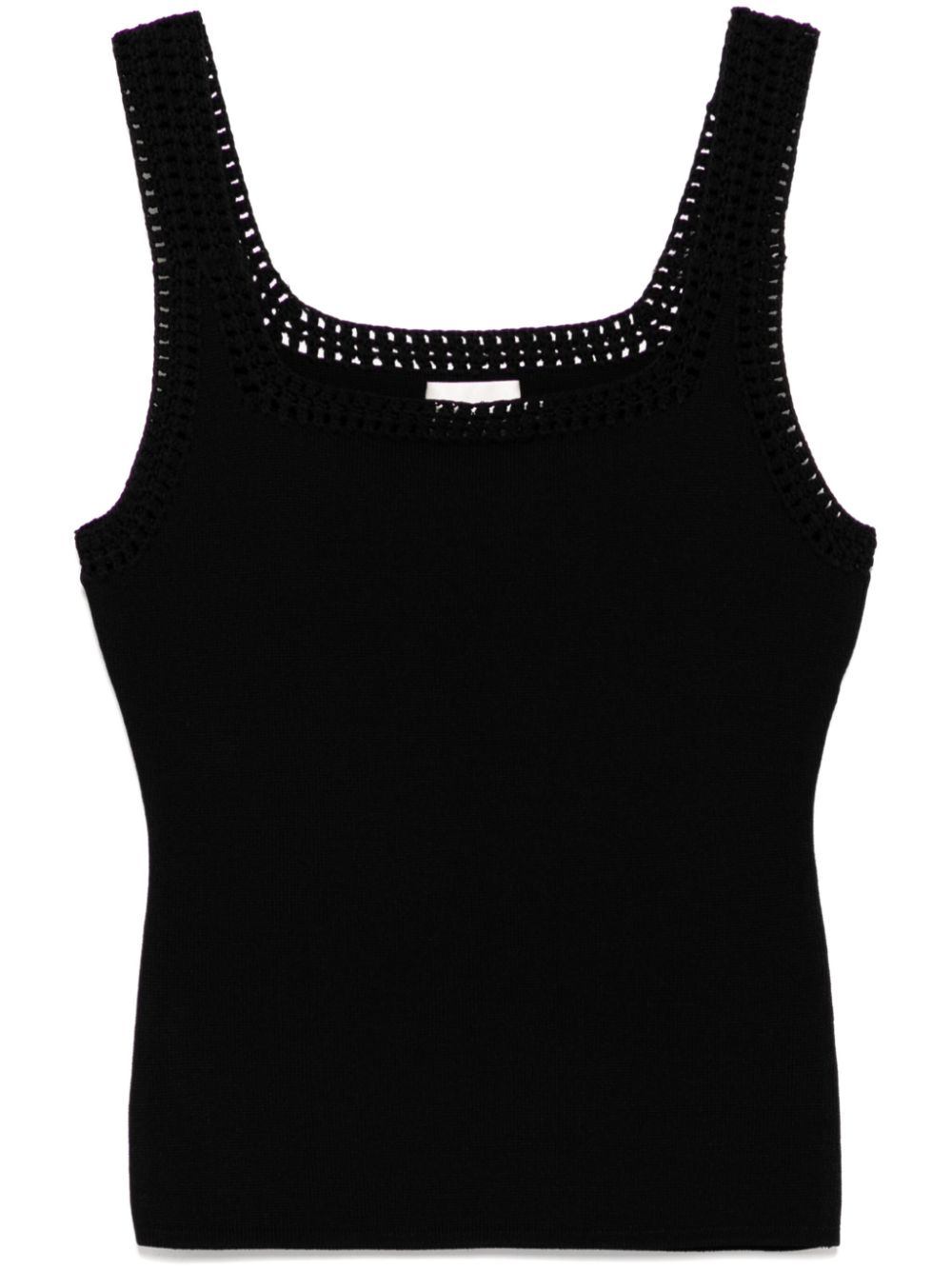 Aje Tazia crocheted-edge tank top - Black von Aje