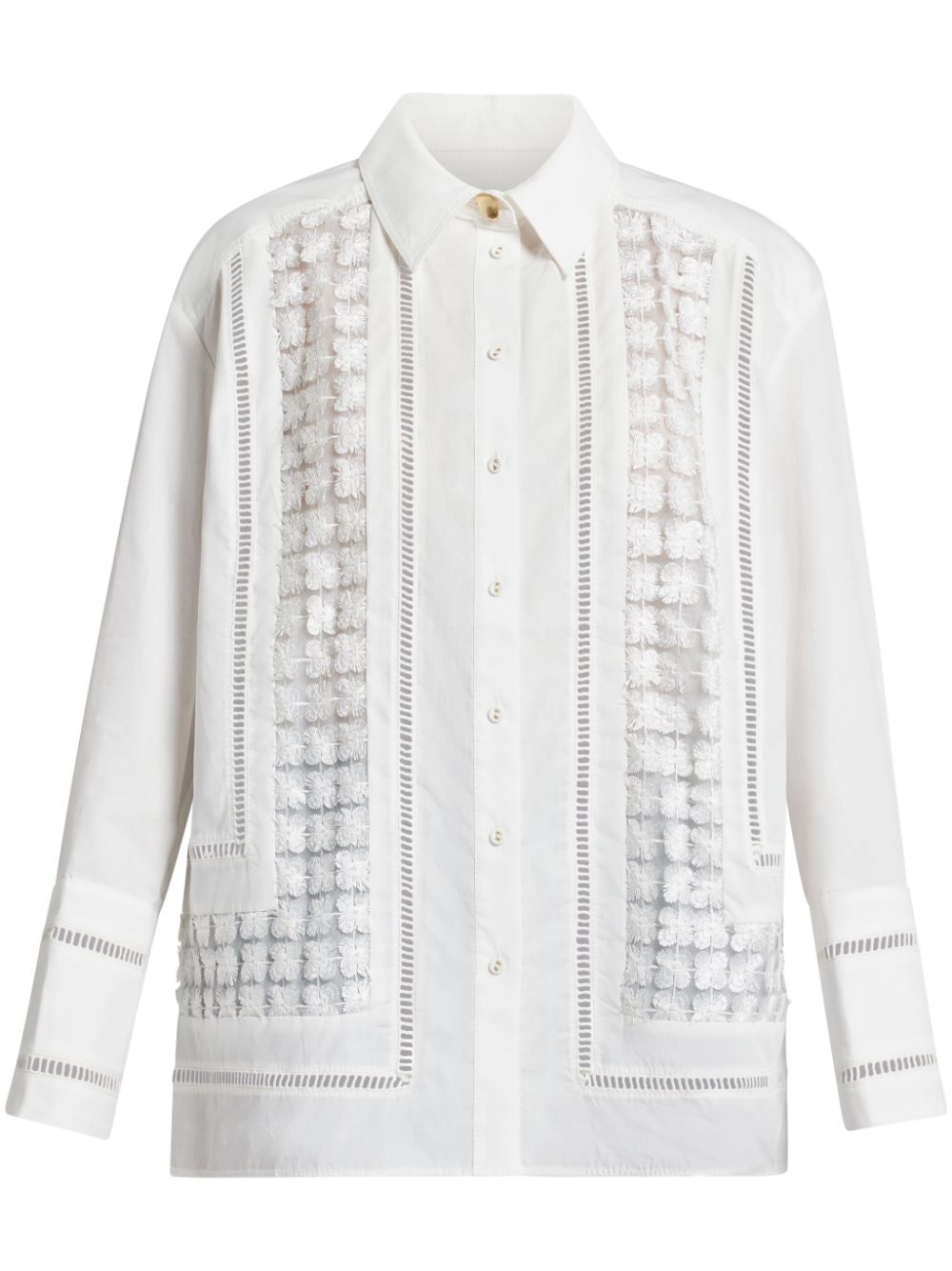 Aje cutwork-detail cotton shirt - White von Aje