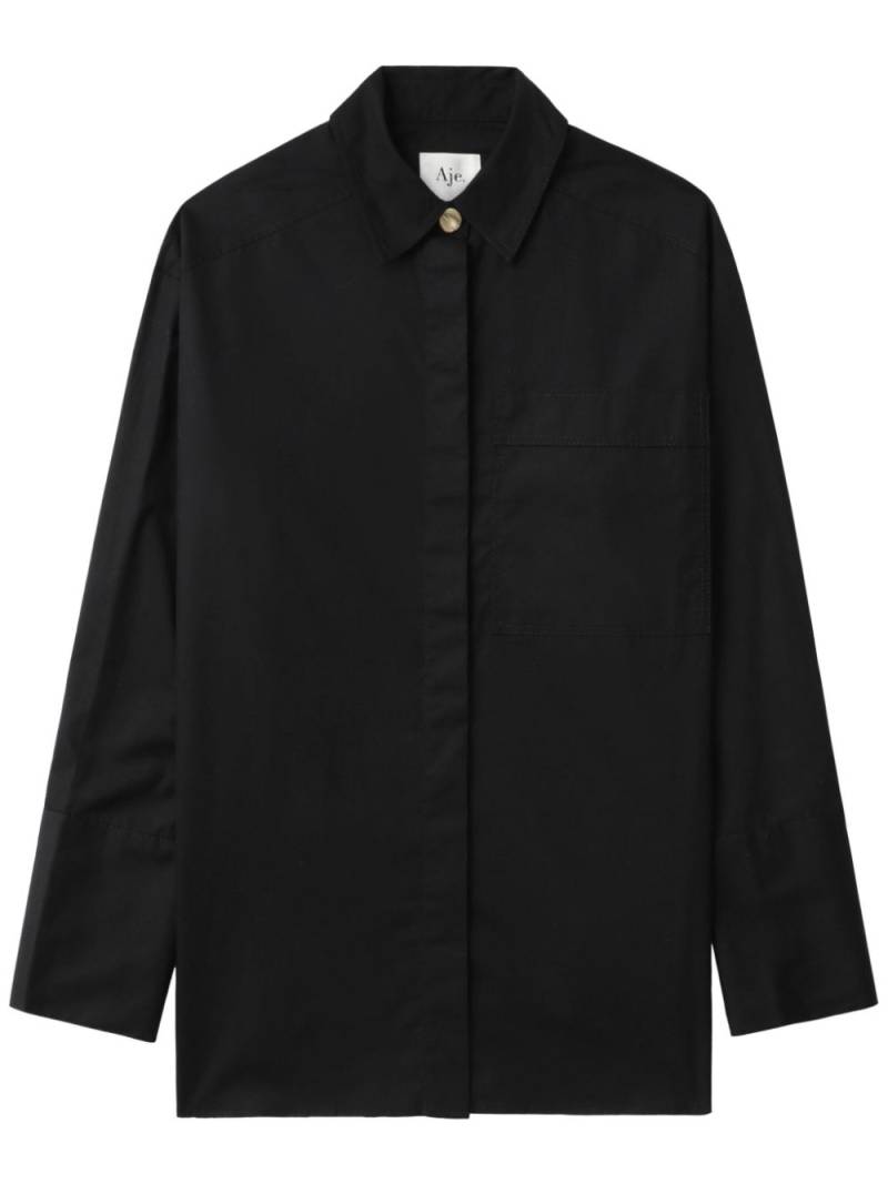 Aje floral-lace detailing shirt - Black von Aje