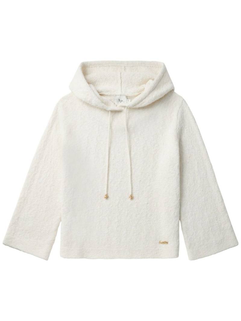 Aje logo-plaque hoodie - Neutrals von Aje