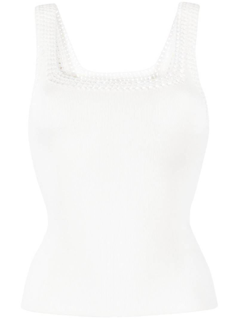 Aje square-neck sleeveless top - White von Aje