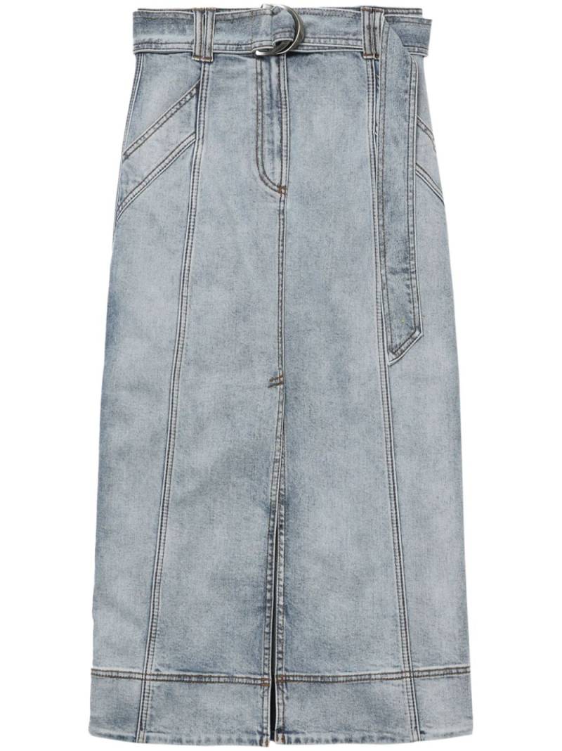 Aje two-tone midi denim skirt - Blue von Aje