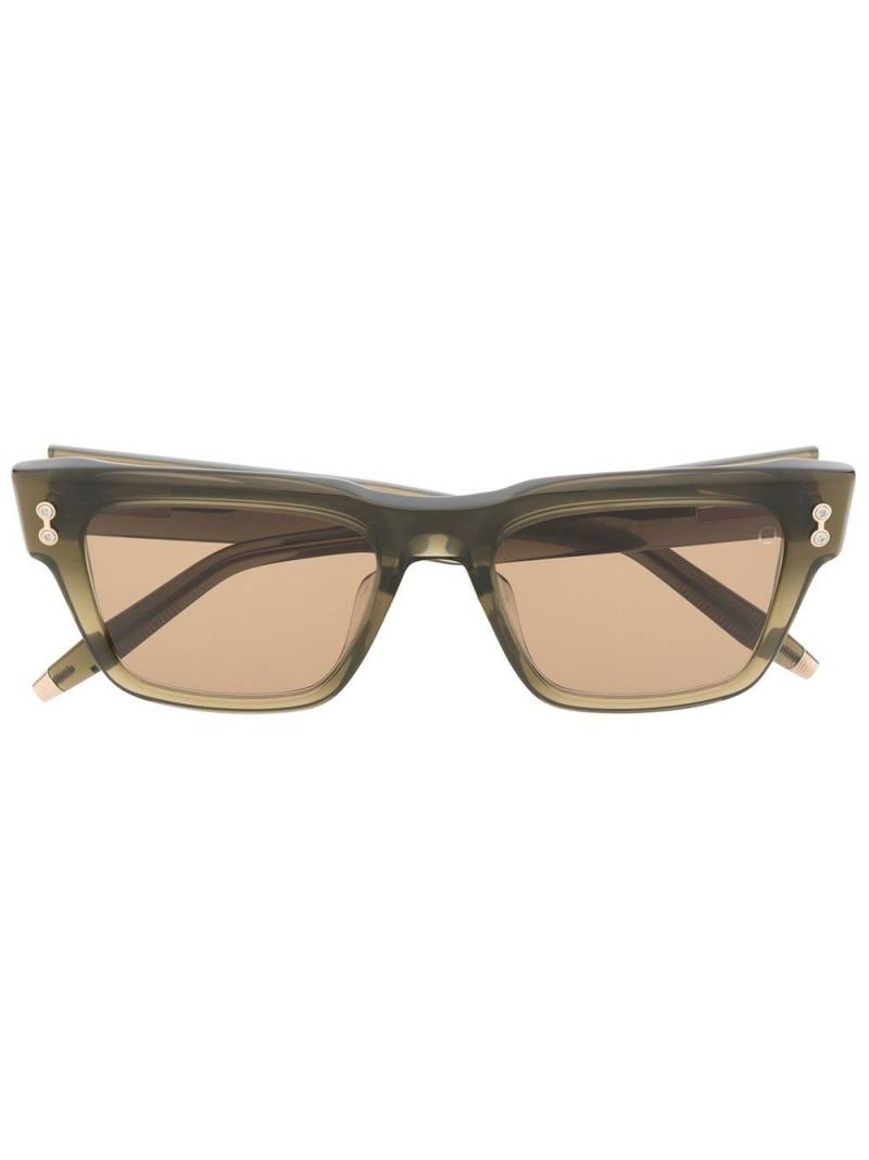 Akoni Columba square-frame sunglasses - Green von Akoni