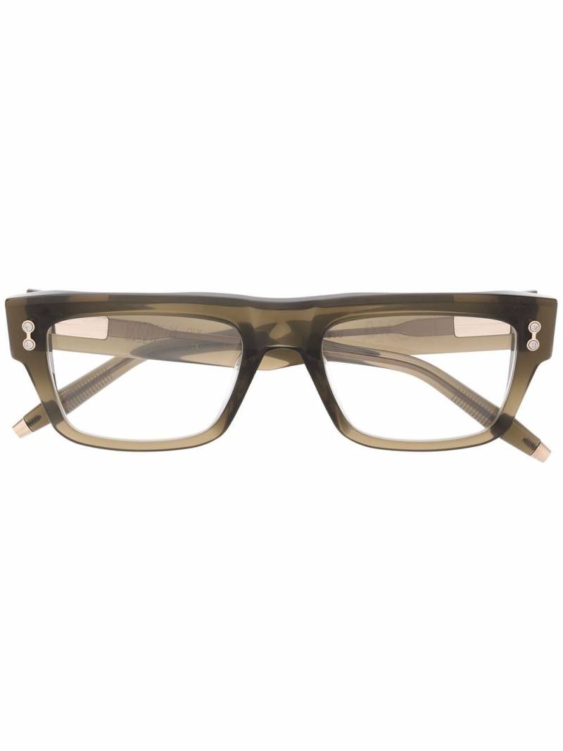 Akoni Leo square-frame glasses - Green von Akoni