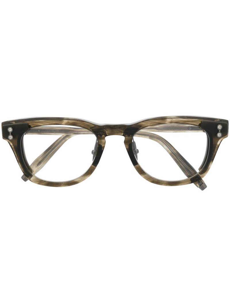 Akoni Orion round-frame glasses - Green von Akoni