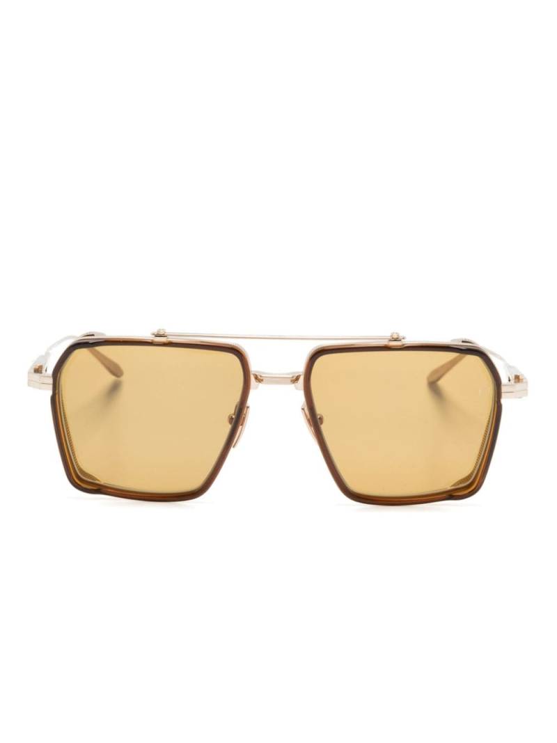 Akoni Tiros navigator-frame sunglasses - Brown von Akoni