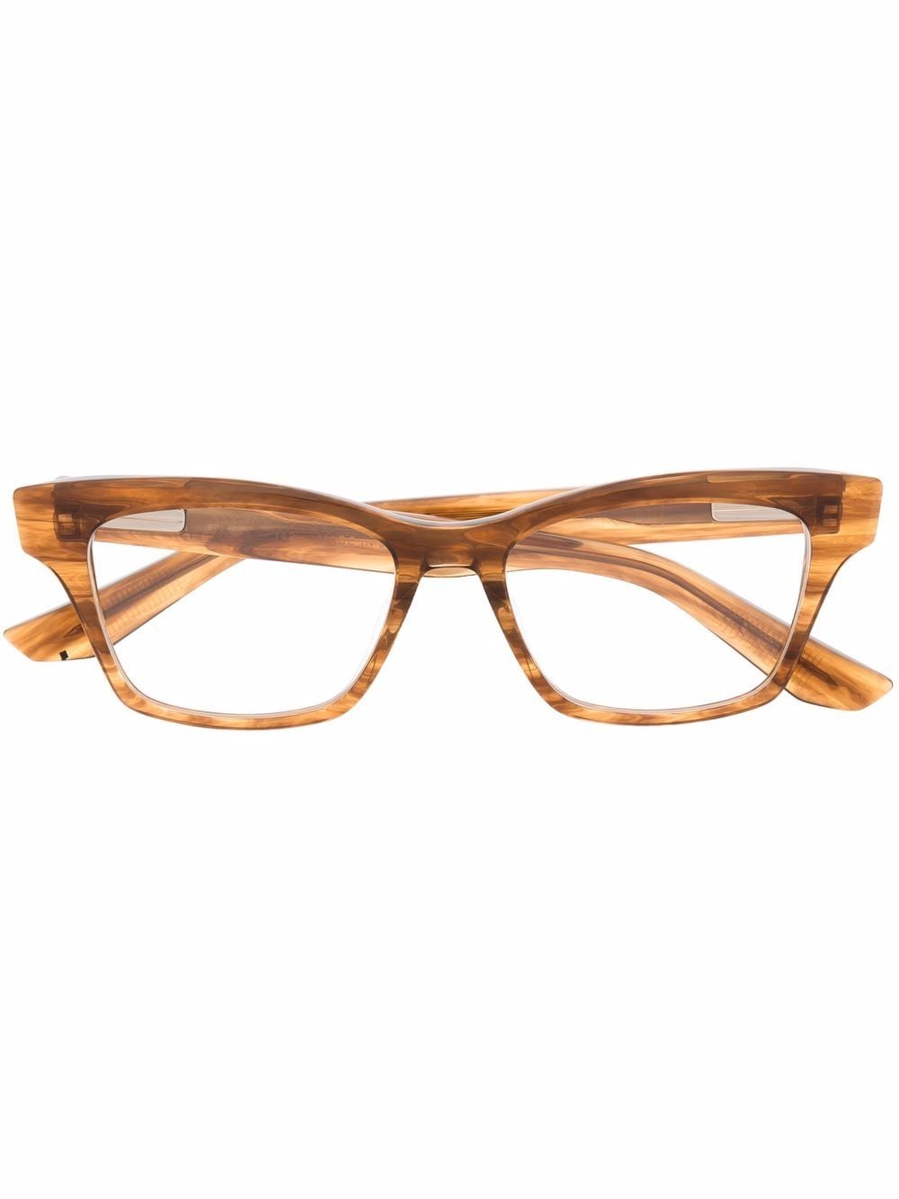 Akoni Vista square-frame glasses - Brown von Akoni