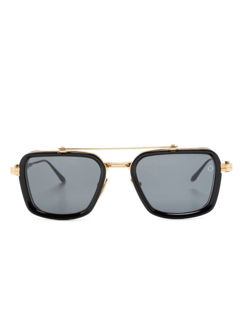 Akoni rectangle-frame tinted sunglasses - Gold von Akoni