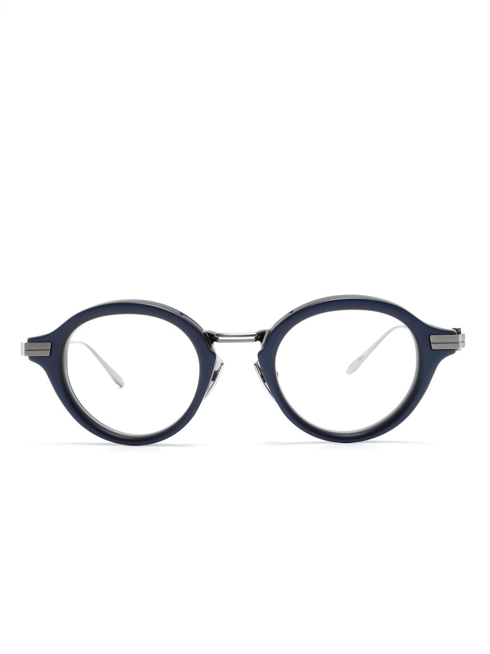 Akoni round-frame clear glasses - Blue von Akoni