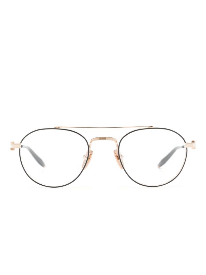 Akoni round-frame glasses - Gold von Akoni