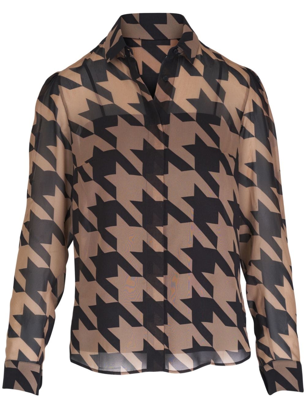 Akris Punto houndstooth-print shirt - Brown von Akris Punto