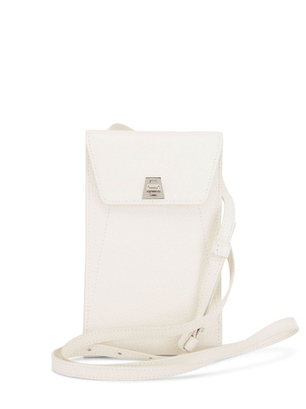 Akris Anouk leather phone pouch - White von Akris