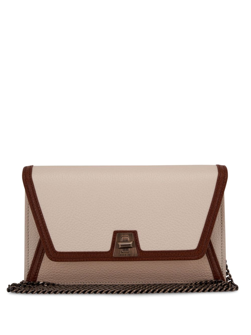 Akris Envelope leather clutch bag - Neutrals von Akris