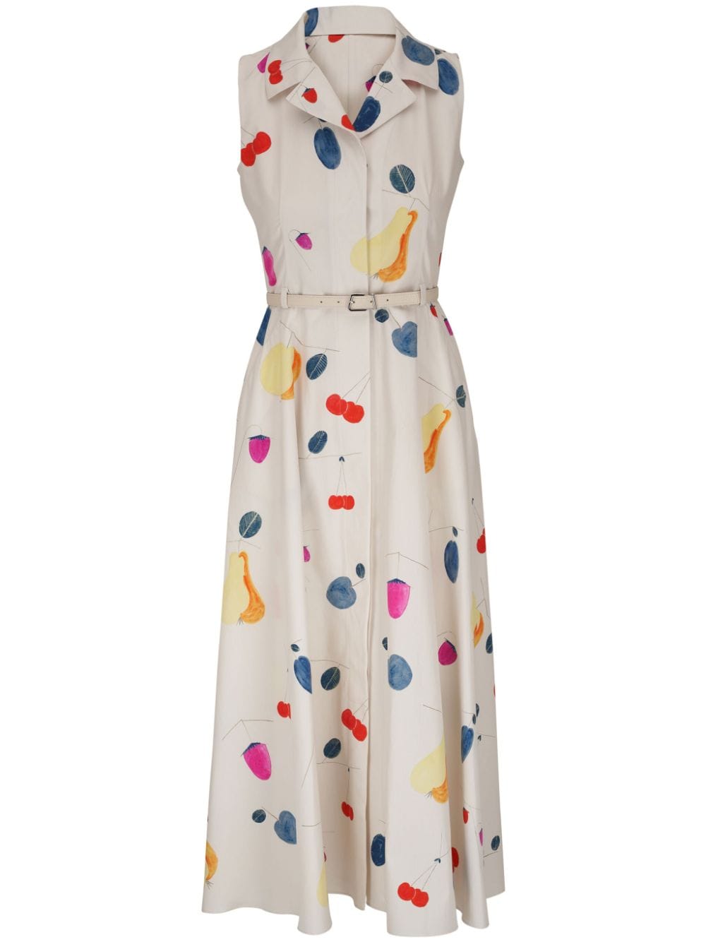 Akris abstract-print silk dress - Neutrals von Akris