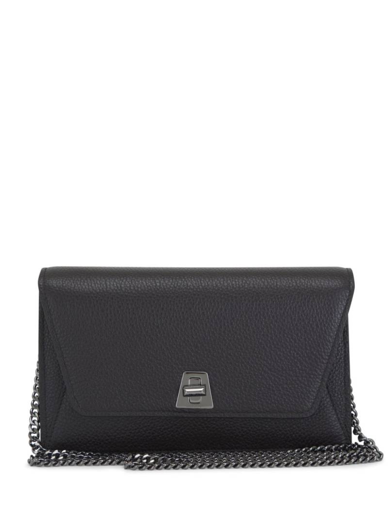 Akris envelope leather shoulder bag - Black von Akris