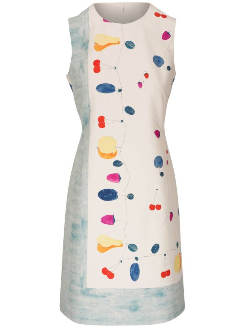 Akris fruit-print midi dress - White von Akris