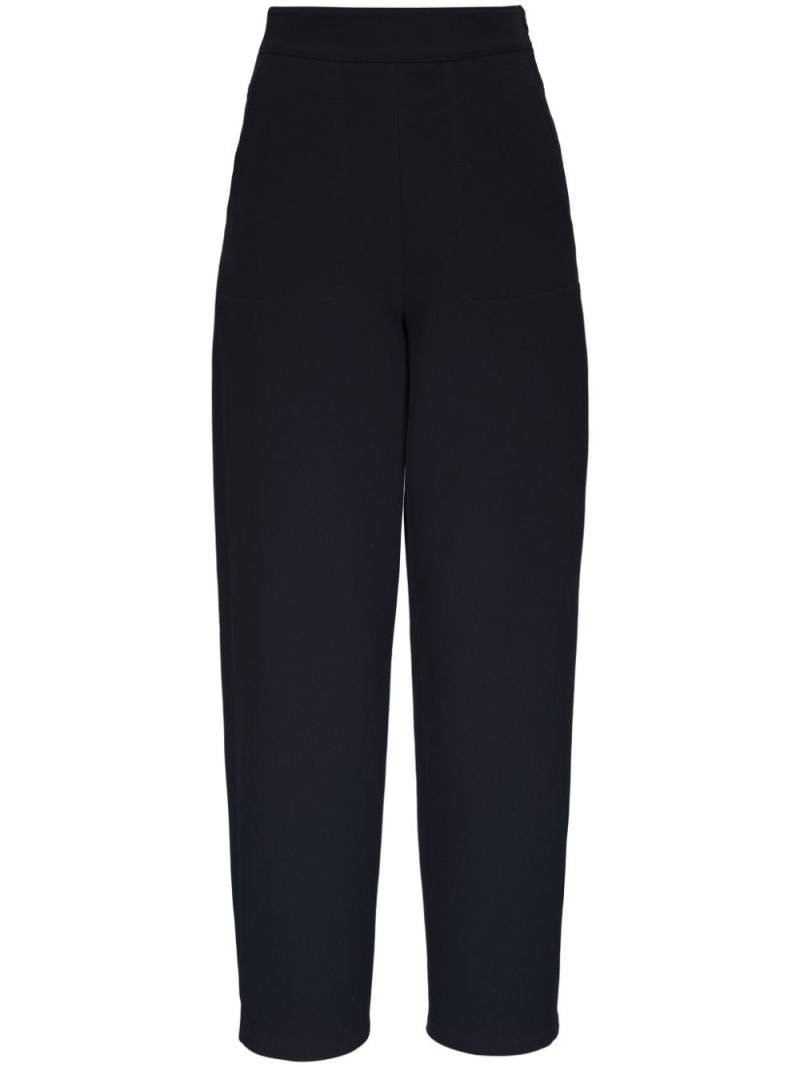 Akris high-waisted cotton trousers - Black von Akris