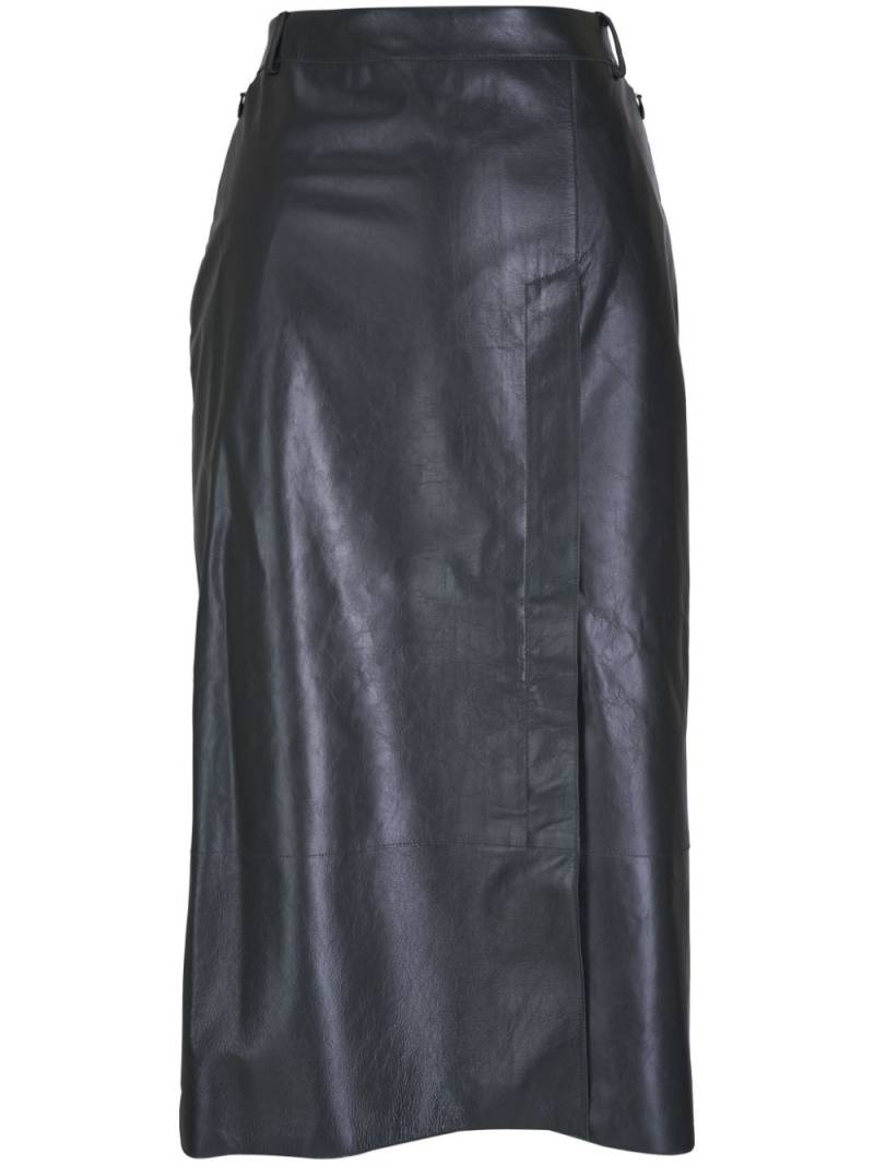 Akris leather skirt - Black von Akris