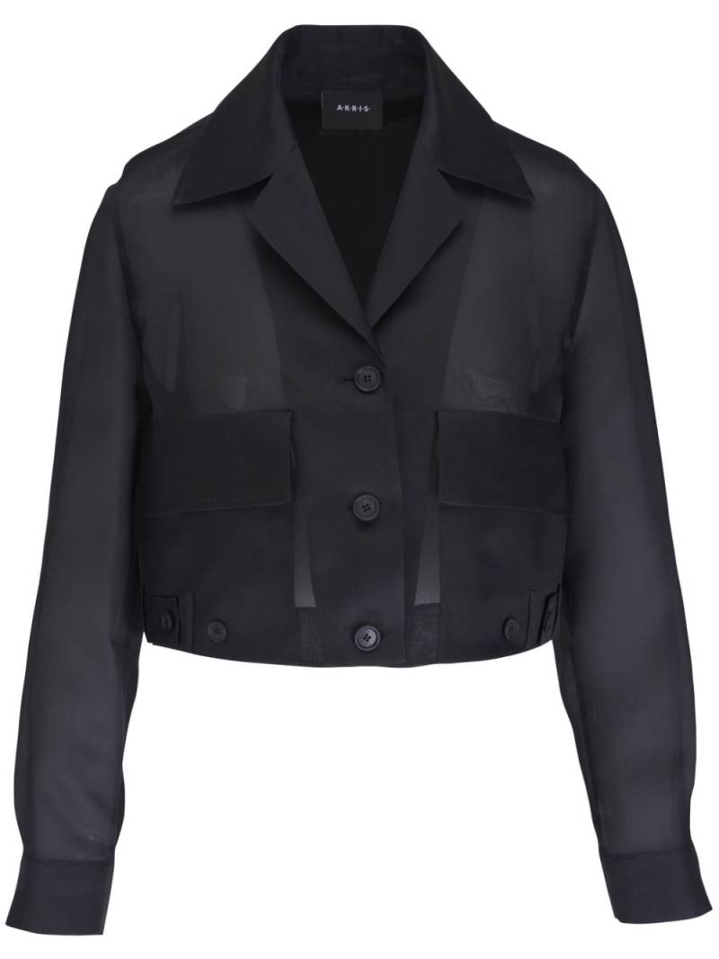 Akris organza jacket - Black von Akris