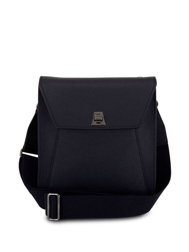 Akris twist-lock leather crossbody bag - Black von Akris