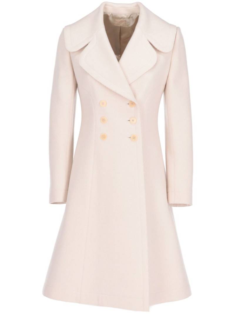 Alaïa Pre-Owned 2000s double-breasted coat - White von Alaïa Pre-Owned