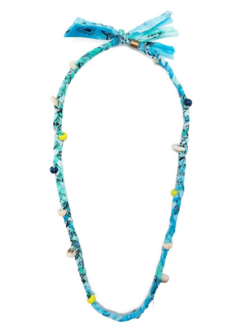 Alanui Bandana beaded necklace - Blue von Alanui