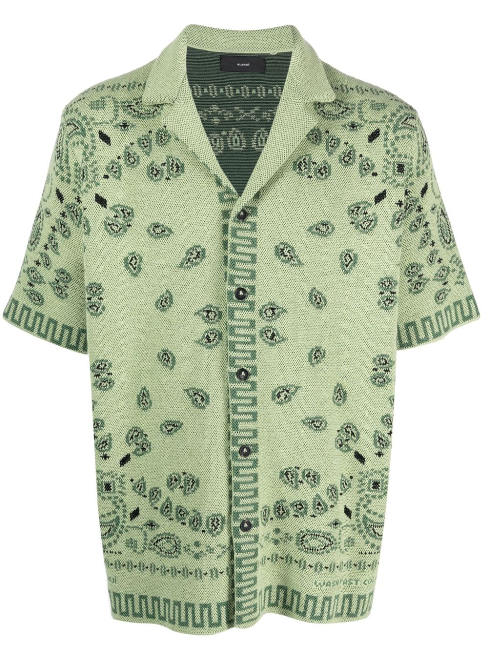 Alanui Bandana-jacquard cotton shirt - Green von Alanui