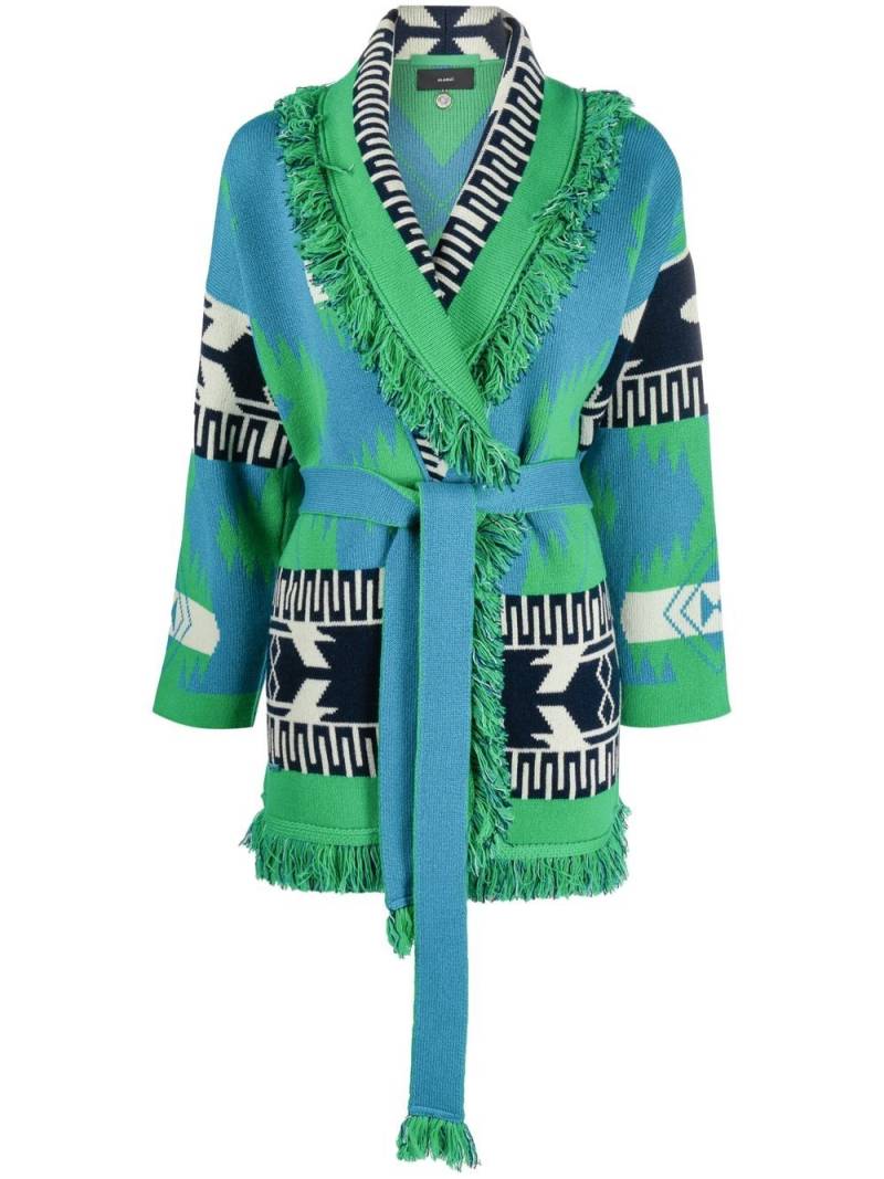 Alanui Icon Jacquard cardigan - Green von Alanui