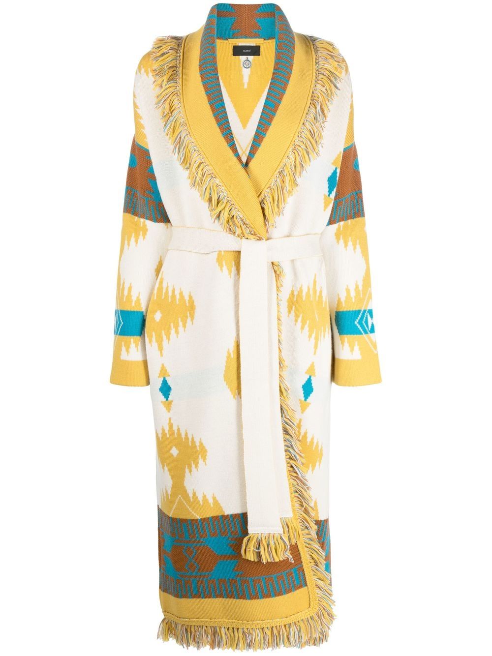 Alanui Icon fringe-detail belted coat - White von Alanui