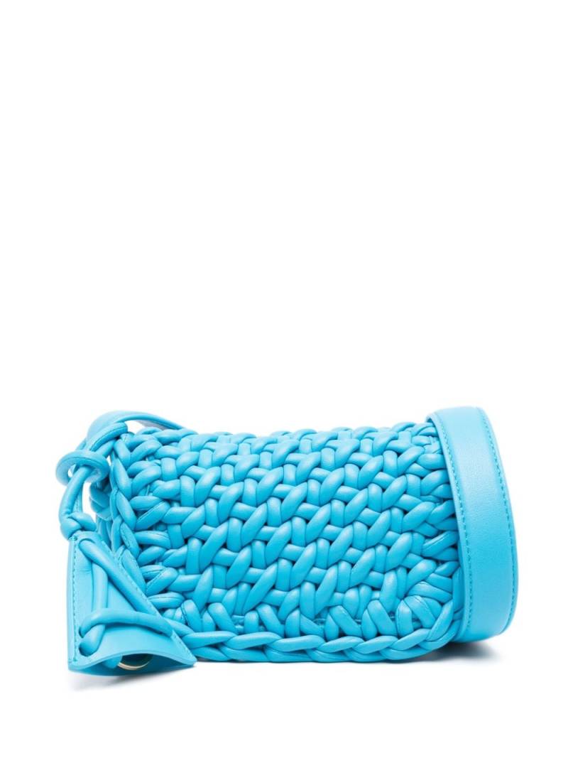 Alanui Icon leather crossbody bag - Blue von Alanui