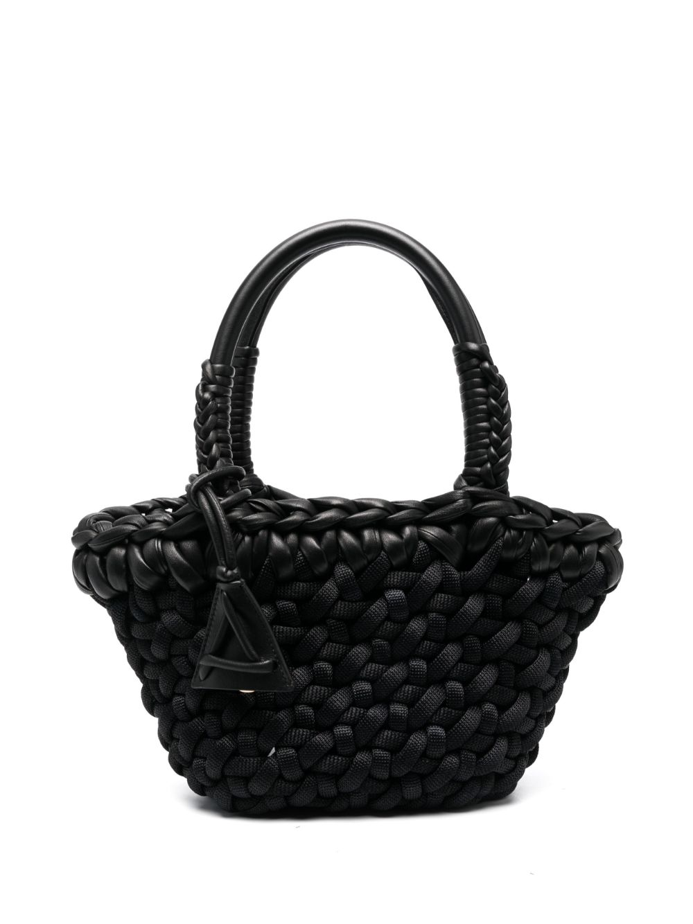 Alanui Icon small raffia tote bag - Black von Alanui