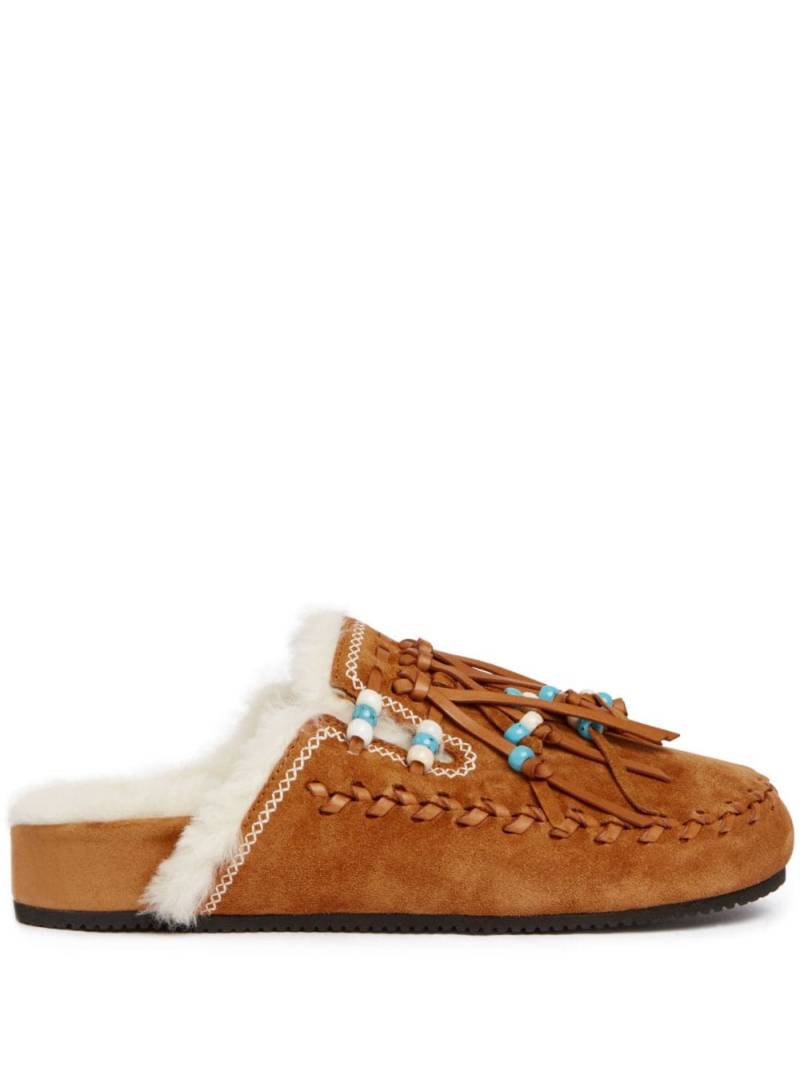 Alanui The Journey suede mules - Brown von Alanui