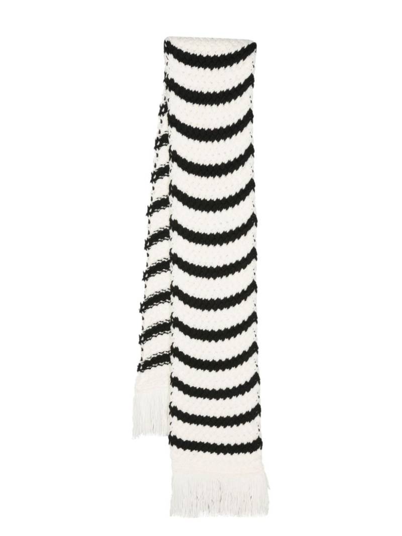 Alanui The Mariner virgin wool scarf - White von Alanui