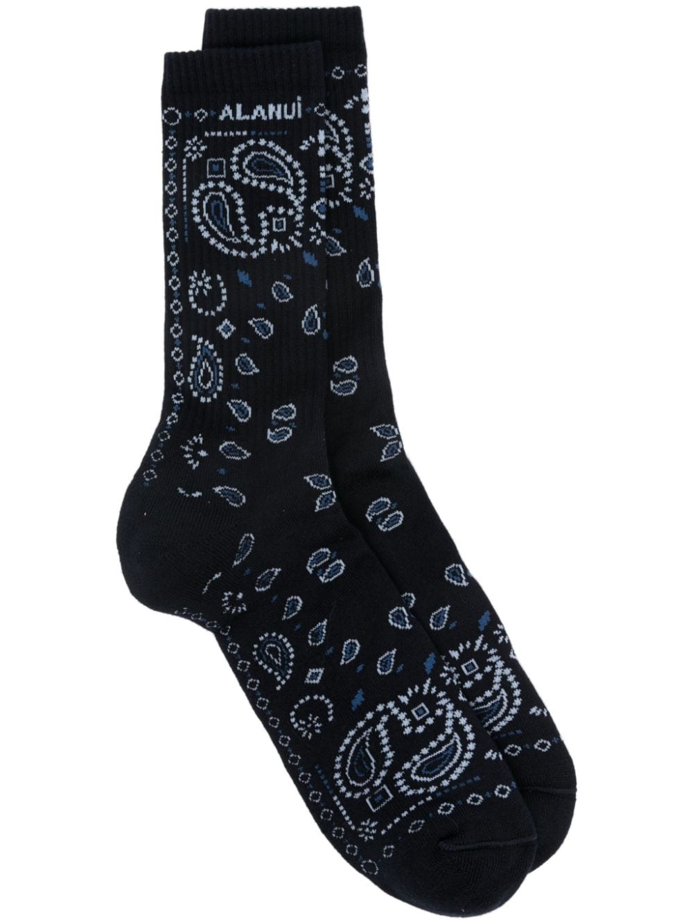 Alanui bandana-print socks - Blue von Alanui