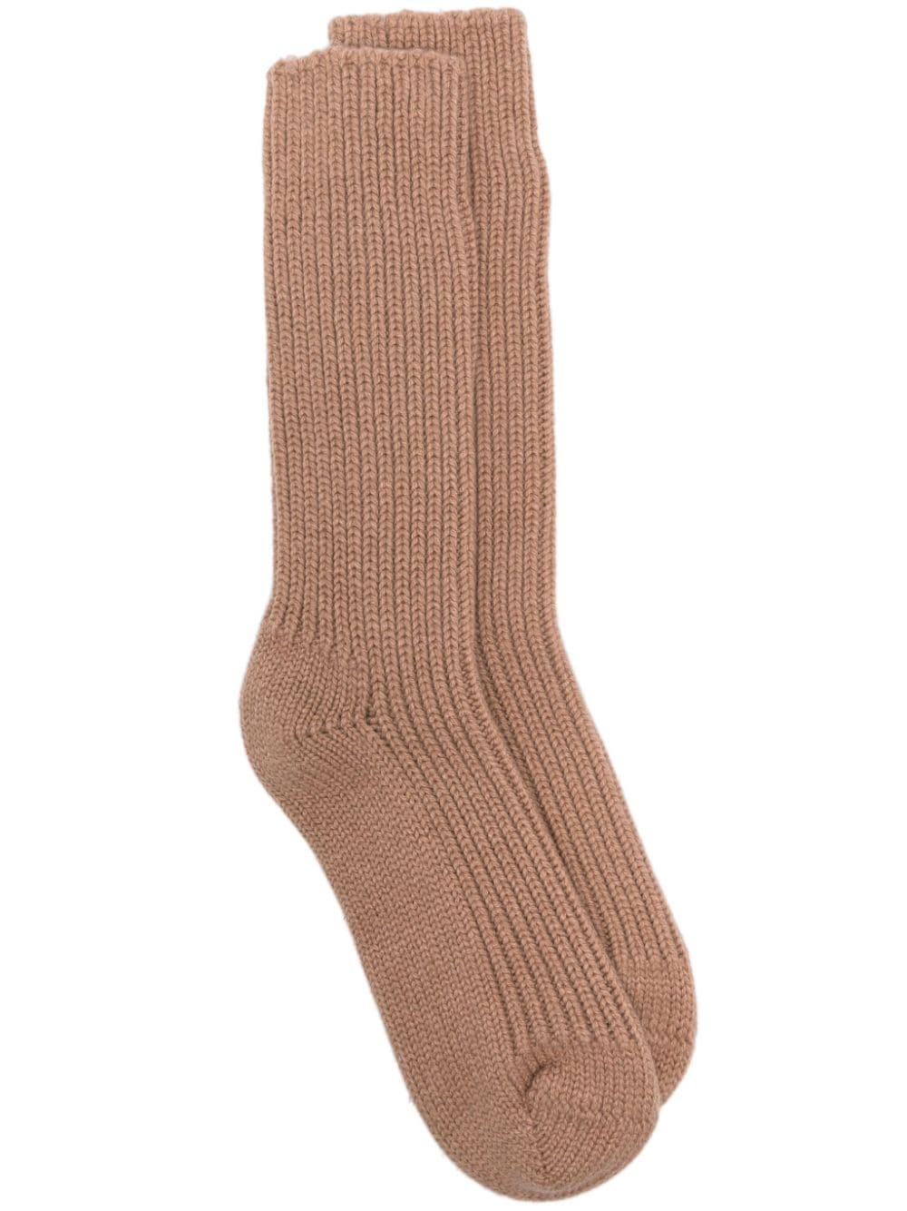 Alanui cashmere ribbed socks - Brown von Alanui